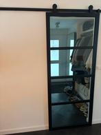 Zwarte Schuifdeur met Taatsdeur look, Doe-het-zelf en Verbouw, Deuren en Horren, Ophalen, Binnendeur, Zo goed als nieuw, Schuifdeur