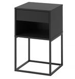 IKEA Vikhammer nachtkastje zwart, zo goed als nieuw, Ophalen, Zo goed als nieuw, Overige materialen, Minder dan 45 cm