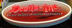Reclame "Devils Inc." - LED verlichting, Ophalen, Zo goed als nieuw, Reclamebord