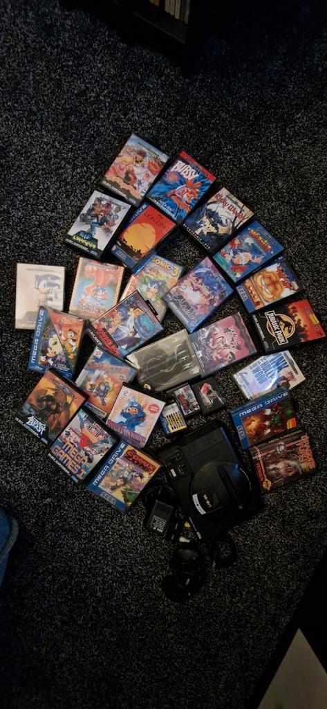 Sega megadrive collectie, Spelcomputers en Games, Spelcomputers | Sega, Zo goed als nieuw, Mega Drive, Ophalen of Verzenden