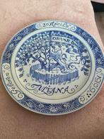 delftsblauw geboorte bord juliana 1909, Verzamelen, Ophalen of Verzenden, Zo goed als nieuw, Nederland, Servies