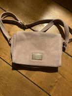 Suede crossbody handtas (oudroze), Verzenden, Gebruikt, Roze, Overige typen