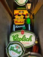 Grolsch mancave cafe bar verlichting lampen binnen buiten, Verzamelen, Biermerken, Ophalen, Zo goed als nieuw, Reclamebord, Plaat of Schild