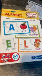 Leer het alfabet met een spel. Merk: Clementoni, 10 tot 50 stukjes, Ophalen of Verzenden, Zo goed als nieuw, Van hout