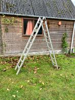 2-delige ladder 2x8 sporten, Ophalen, Gebruikt, Ladder, Opvouwbaar of Inschuifbaar