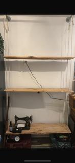 Wandrek met 3 planken en steigerbuizen, Ophalen, Zo goed als nieuw, 25 tot 50 cm, Minder dan 150 cm