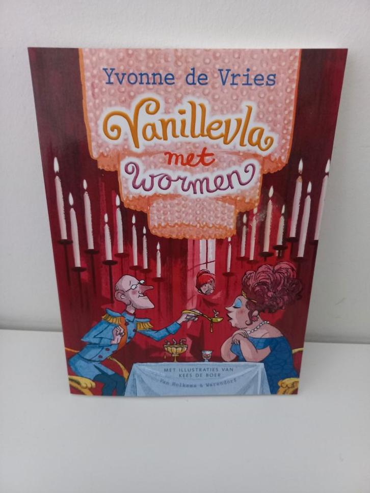 Vanillevla met wormen - Yvonne de Vries, Boeken, Kinderboeken | Jeugd | onder 10 jaar, Zo goed als nieuw, Fictie algemeen, Ophalen of Verzenden