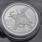 2022 Gibraltar 1 oz silver War Elephant BU, Postzegels en Munten, Munten | Europa | Niet-Euromunten, Zilver, Ophalen of Verzenden