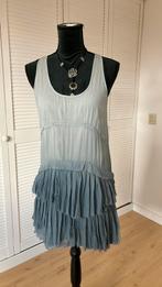 Mooi grijs/blauw Ibiza style Zara jurkje met stoken, Zara, Ophalen of Verzenden, Zo goed als nieuw, Maat 36 (S)