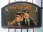 Laurel and Hardy goed geschilderd wandbord., Ophalen