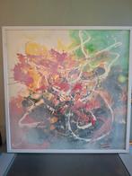 Abstract olieverf op doek., Antiek en Kunst, Ophalen of Verzenden