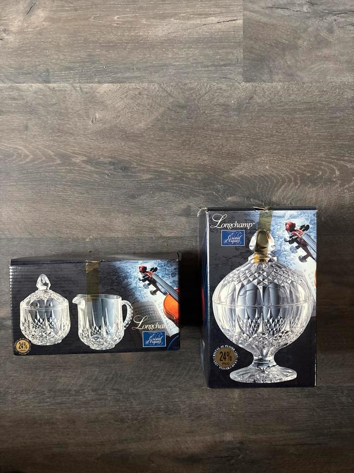 Longchamp Cristal d'Arques Servies, Huis en Inrichting, Keuken | Servies, Nieuw, Overige typen, Overige stijlen, Glas, Ophalen of Verzenden