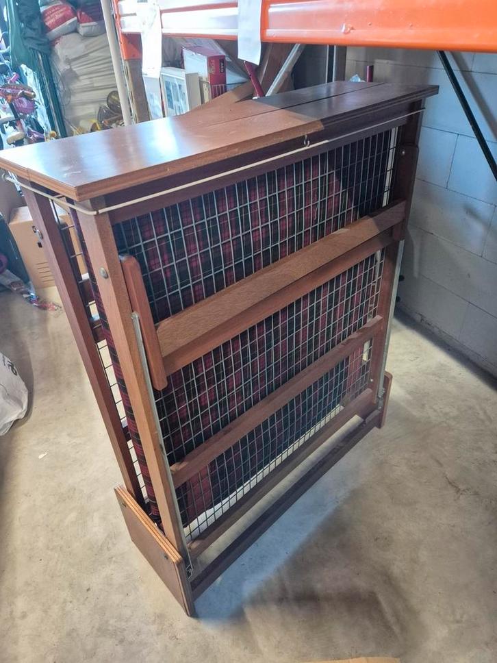 vintage opklapbed, Huis en Inrichting, Slaapkamer | Slaapbanken, Gebruikt, 90 cm, Eenpersoons, Ophalen