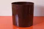 Zeer grote retro vintage cilindrische jaren 70 bloempot, 25 tot 40 cm, Kunststof, Gebruikt, Rond
