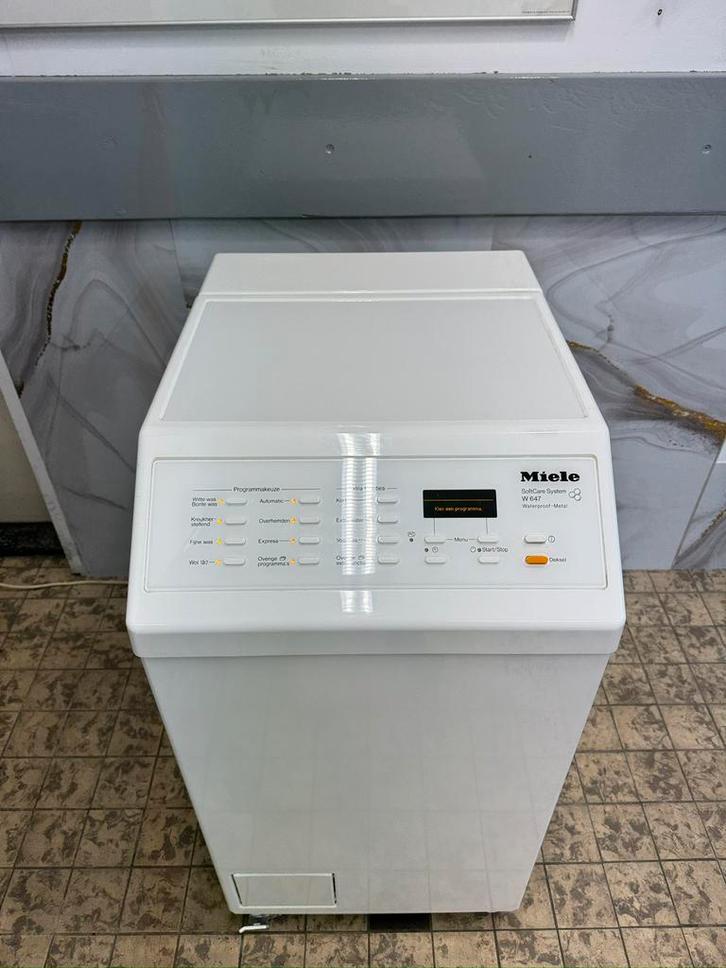 Te koop Miele Wasmachine Boverlader 45CM in Zeer Goed Staat, Witgoed en Apparatuur, Wasmachines, Gebruikt, Bovenlader, 6 tot 8 kg