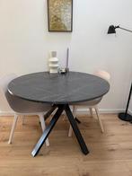 Mariedamm tafel IKEA marmerlook ronde tafel, Huis en Inrichting, Ophalen, Overige materialen, 50 tot 100 cm, 100 tot 150 cm