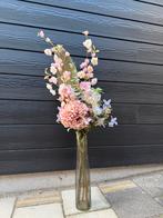 Vaas met kunstbloemen - 1 meter hoog, Ophalen, Zo goed als nieuw, Binnen