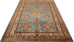 Handgeknoopt KAZAK Perzisch tapijt 234x174/kleed/kelim/Loper, Blauw, Www.simatapijten.nl, 150 tot 200 cm, Ophalen of Verzenden