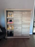 Pisa Oak Vitrinekast / vakken kast, Ophalen, 100 tot 150 cm, Hotel Chique, industrieel, landelijk, Eikenhout
