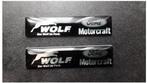 2x Wolf Ford Motorcraft 3D stickers car auto motor scooter, Nieuw, Overige typen, Ophalen of Verzenden