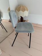 Grijze stoel velvet stof, Ophalen, Zo goed als nieuw, Eén, Stof