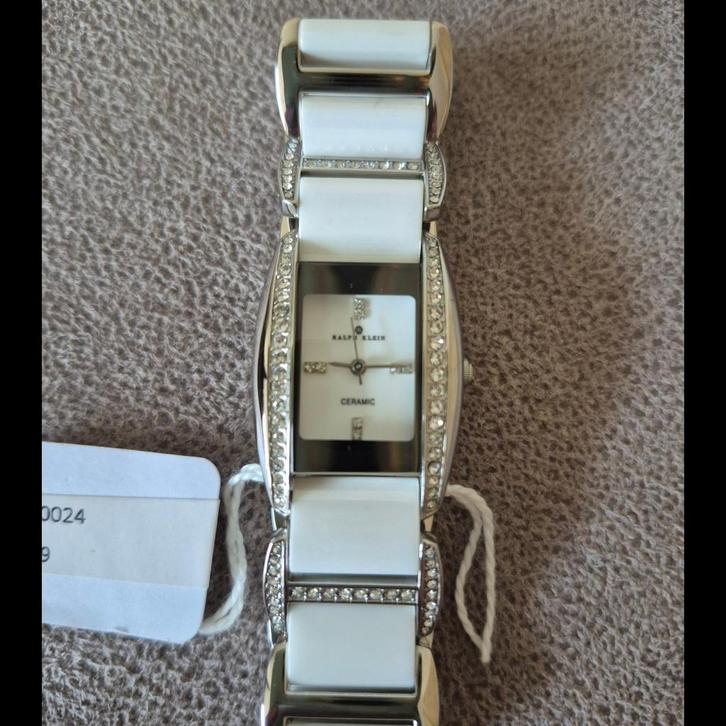 Ralph klein horloge, Sieraden, Tassen en Uiterlijk, Horloges | Dames, Nieuw, Polshorloge, Overige merken, Staal, Staal, Met strass