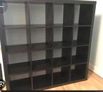 Kallax ikea 4x4 zwart (garagekast/schuur zolder)., 25 tot 50 cm, Minder dan 150 cm, Gebruikt, Ophalen of Verzenden