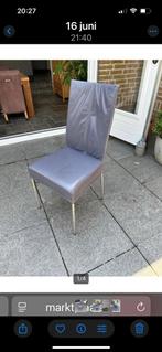 4 stoelen, Huis en Inrichting, Stoelen, Gebruikt, Ophalen of Verzenden, Metaal, Vier