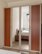 Dubbel kledingkast met spiegeldeuren, 100 tot 150 cm, Met hangruimte, 50 tot 75 cm, Zo goed als nieuw