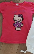 Hello Kitty shirt+ Capri Vlinder - 122, Kinderen en Baby's, Kinderkleding | Maat 122, Meisje, Ophalen of Verzenden, Zo goed als nieuw