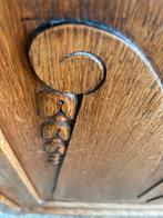 Vintage houten kast met marmeren blad, Ophalen, Gebruikt