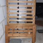 Eenpersoons houten bed, 90 cm, Gebruikt, Eenpersoons, Bruin