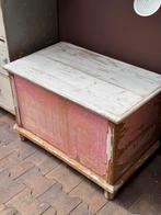 Grenenhout, kist, zeer stevig, salontafel, opbergen, roze, Ophalen