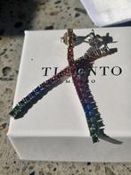 Ti Sento  regenboogkleurige oorhangers 7907MC, Ophalen of Verzenden, Zo goed als nieuw, Zilver