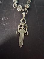 Chrome hearts dagger ketting, Ophalen of Verzenden, Nieuw, Zilver, Overige materialen