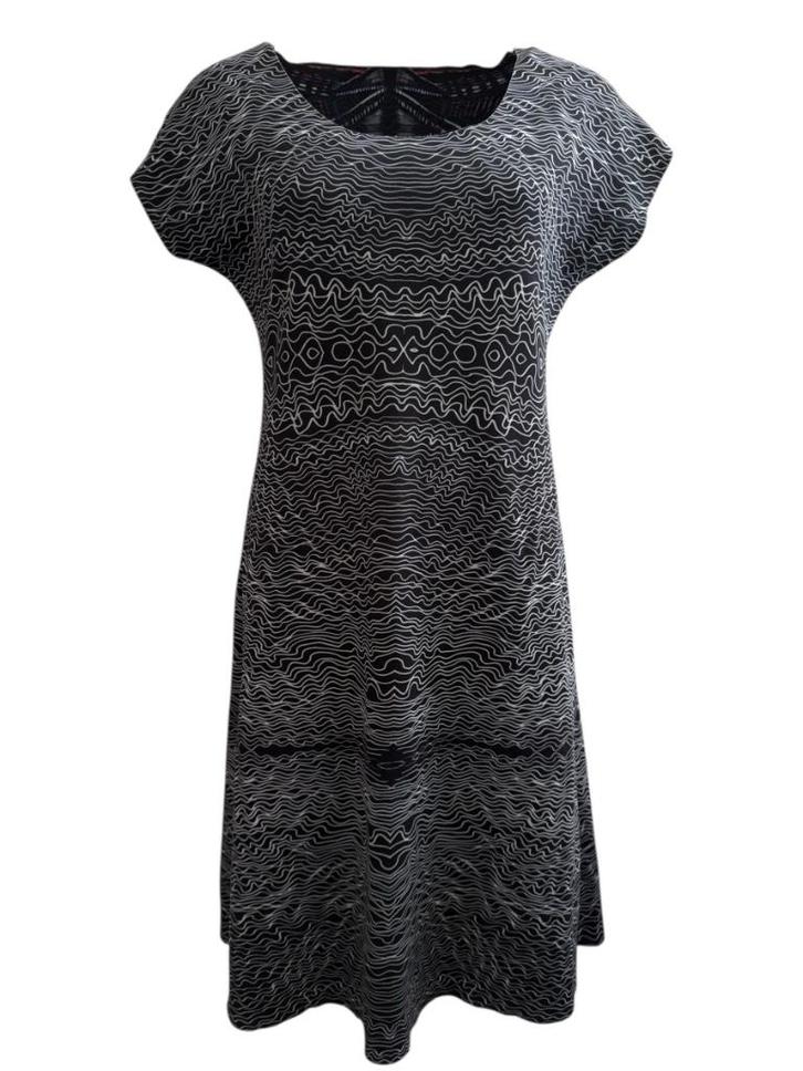 Animapop jurk S, Kleding | Dames, Jurken, Zo goed als nieuw, Maat 36 (S), Zwart, Onder de knie, Ophalen of Verzenden