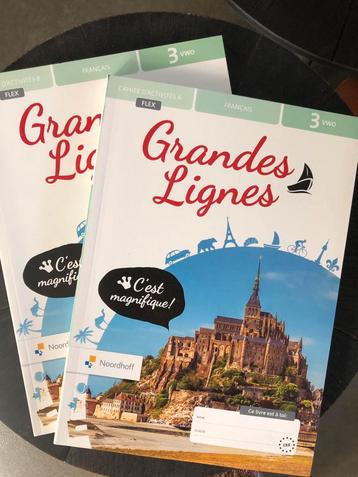 VWO 3 leerboeken Frans Grandes Lignes deel A en B - nieuw beschikbaar voor biedingen