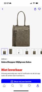 Gloednieuwe; ZEBRA shopper olijfgroen, Ophalen of Verzenden, Zo goed als nieuw, 30 cm of meer