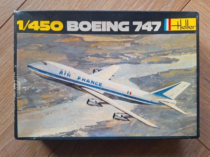 1:450 1/450 Heller Boeing 747, Hobby en Vrije tijd, Modelbouw | Vliegtuigen en Helikopters, Zo goed als nieuw, Vliegtuig, 1:200 of kleiner