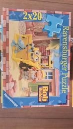 Bob de Bouwer Puzzel - 2x20 stukjes, Ophalen of Verzenden, Meer dan 50 stukjes, Zo goed als nieuw, 4 tot 6 jaar