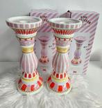 Blond Amsterdam rood gekleurde kandelaars, Blond Amsterdam, Nieuw, Ophalen of Verzenden, Schaal of Schalen