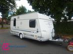 Fendt Saphir 450 Frans Bed en Treinzit+Mover, Caravans en Kamperen, Caravans, Bedrijf, Schokbreker, Tot en met 4, 1000 - 1250 kg