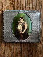 Antieke verzilverde sigarettenhouder, Ophalen of Verzenden, Gebruikt, (Water)pijp