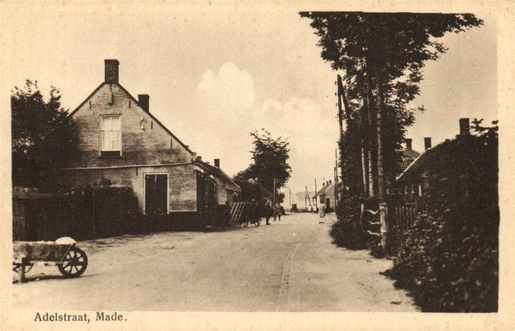 Adelstraat, Made. - ongelopen, Verzamelen, Ansichtkaarten | Nederland, Ongelopen, Noord-Brabant, Voor 1920, Ophalen of Verzenden