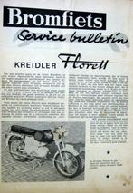Kreidler Florett Service Bulletin, uit het blad Bromfiets, Ophalen, Gebruikt