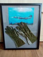 F-104 starfighter piloten handschoenen ingelijst, Verzamelen, Militaria | Algemeen, Luchtmacht, Ophalen of Verzenden