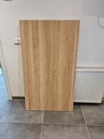 Massief eiken tafelblad (130x75x2), 100 tot 150 cm, Ophalen of Verzenden, 75 cm of meer, Rechthoekig