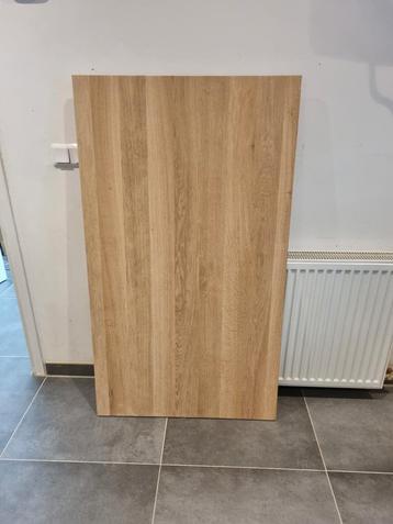 Massief eiken tafelblad (130x75x2) beschikbaar voor biedingen
