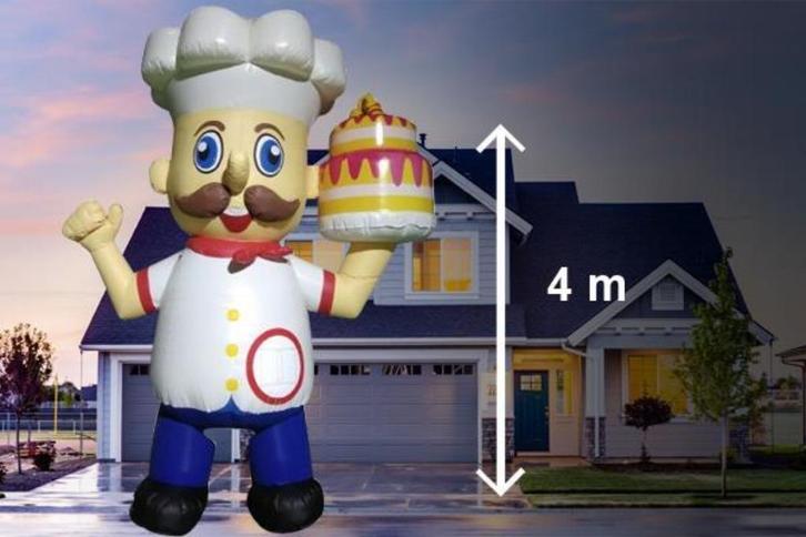 Abraham pop Banketbakker huren, landelijke bezorging mogelij, Hobby en Vrije tijd, Feestartikelen | Verhuur, Zo goed als nieuw