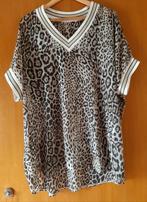 Grote maat 48 50 blouse tijgerprint dunne stof, Bruin, Maat 46/48 (XL) of groter, Ophalen of Verzenden, Zo goed als nieuw